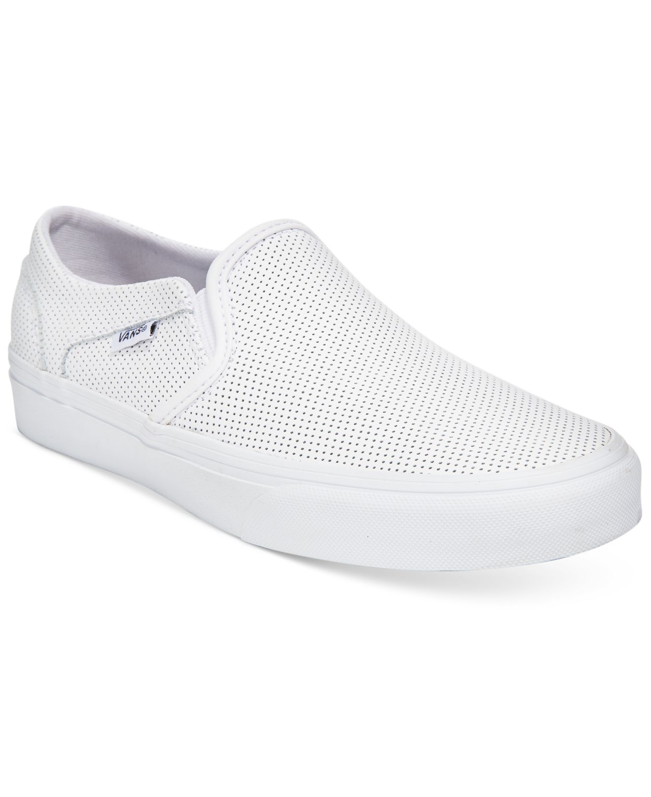white slip on trainer womens